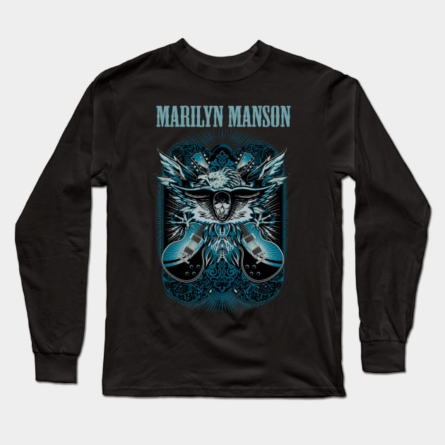 MANSON MARILYN BAND Long Sleeve T-Shirt by Angelic Cyberpunk